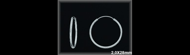 Mayorista de Plata de Aros ref AL270DD  Aros de Plata al por Mayor