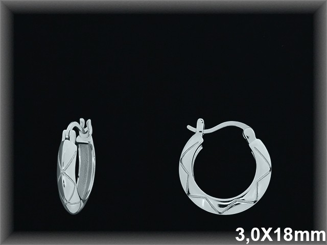 Mayorista de Plata de Aros ref AL316  Aros de Plata al por Mayor