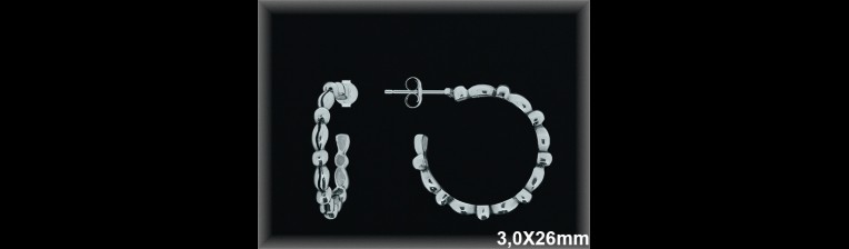 Mayorista de Plata de Aros ref AL410  Aros de Plata al por Mayor