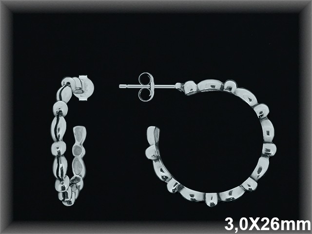Mayorista de Plata de Aros ref AL410  Aros de Plata al por Mayor