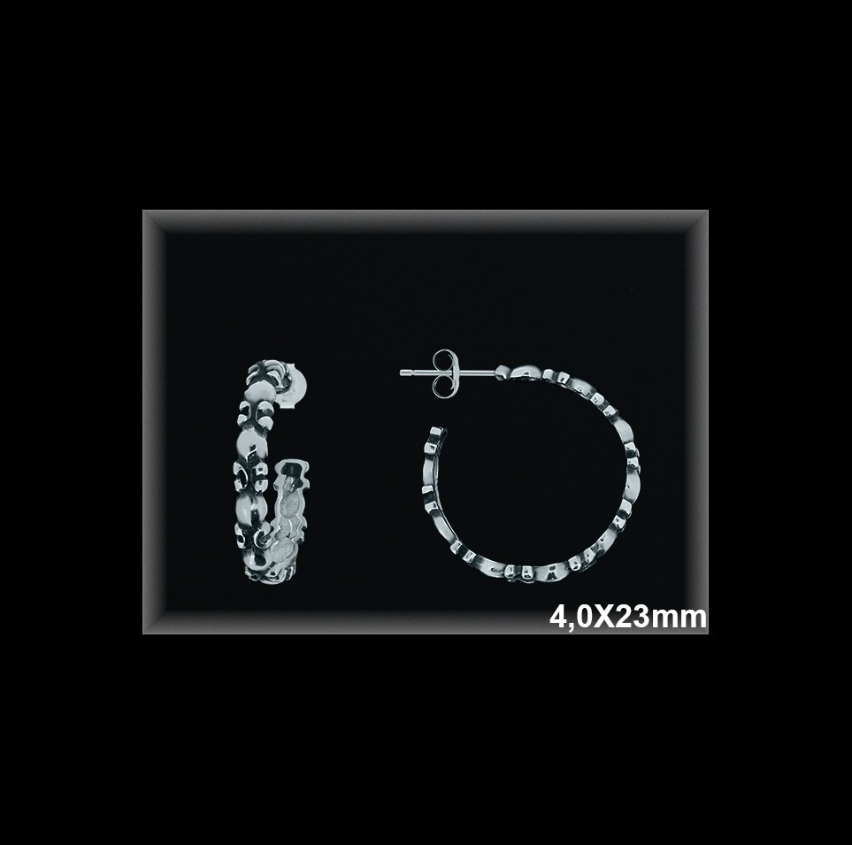 Mayorista de Plata de Aros ref AL411  Aros de Plata al por Mayor