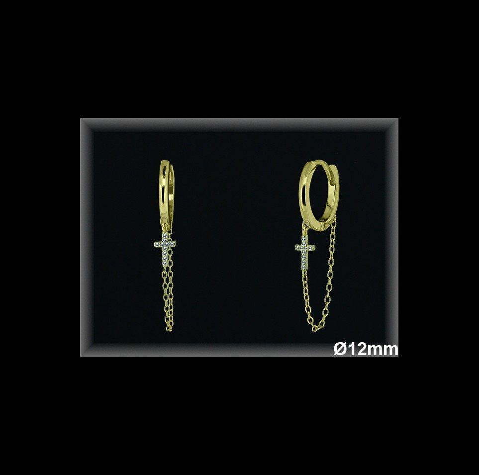 Aros de Plata al Por Mayor ref AZ116C  Mayorista de Aros de Plata