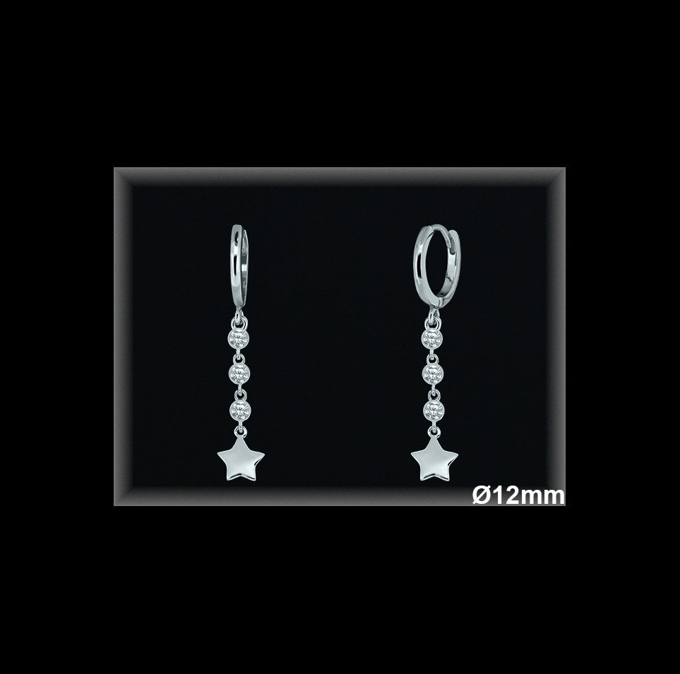 Aros de Plata al Por Mayor ref AZ131  Mayorista de Aros de Plata