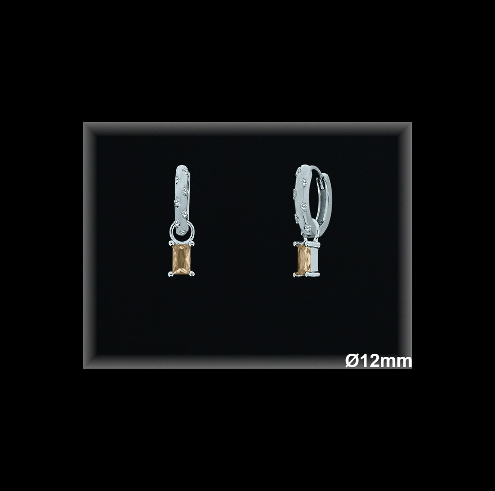 Aros de Plata al Por Mayor ref AZ165CH  Mayorista de Aros de Plata