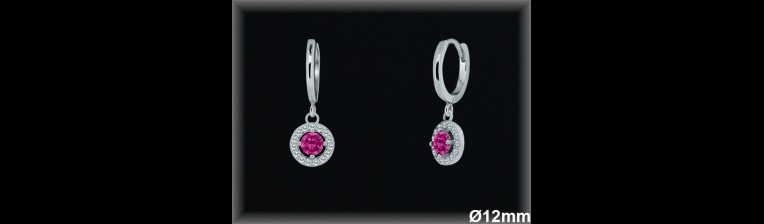 Aros de Plata al Por Mayor ref AZ167R  Mayorista de Aros de Plata