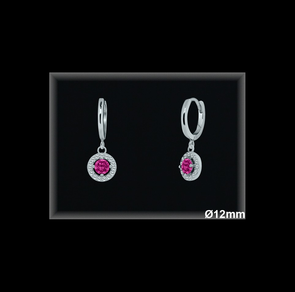 Aros de Plata al Por Mayor ref AZ167R  Mayorista de Aros de Plata
