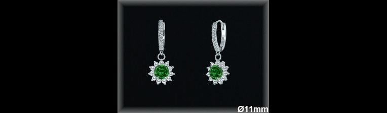 Aros de Plata al Por Mayor ref AZ168D  Mayorista de Aros de Plata