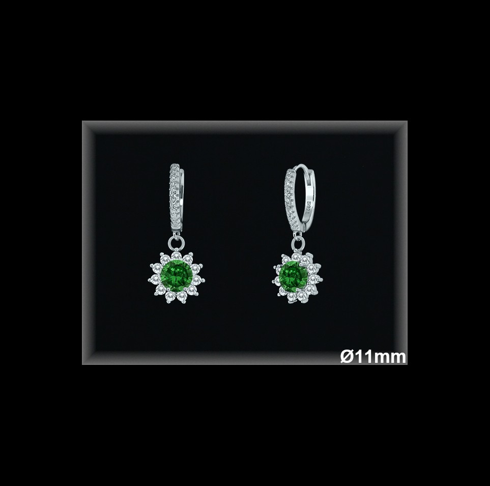 Aros de Plata al Por Mayor ref AZ168D  Mayorista de Aros de Plata