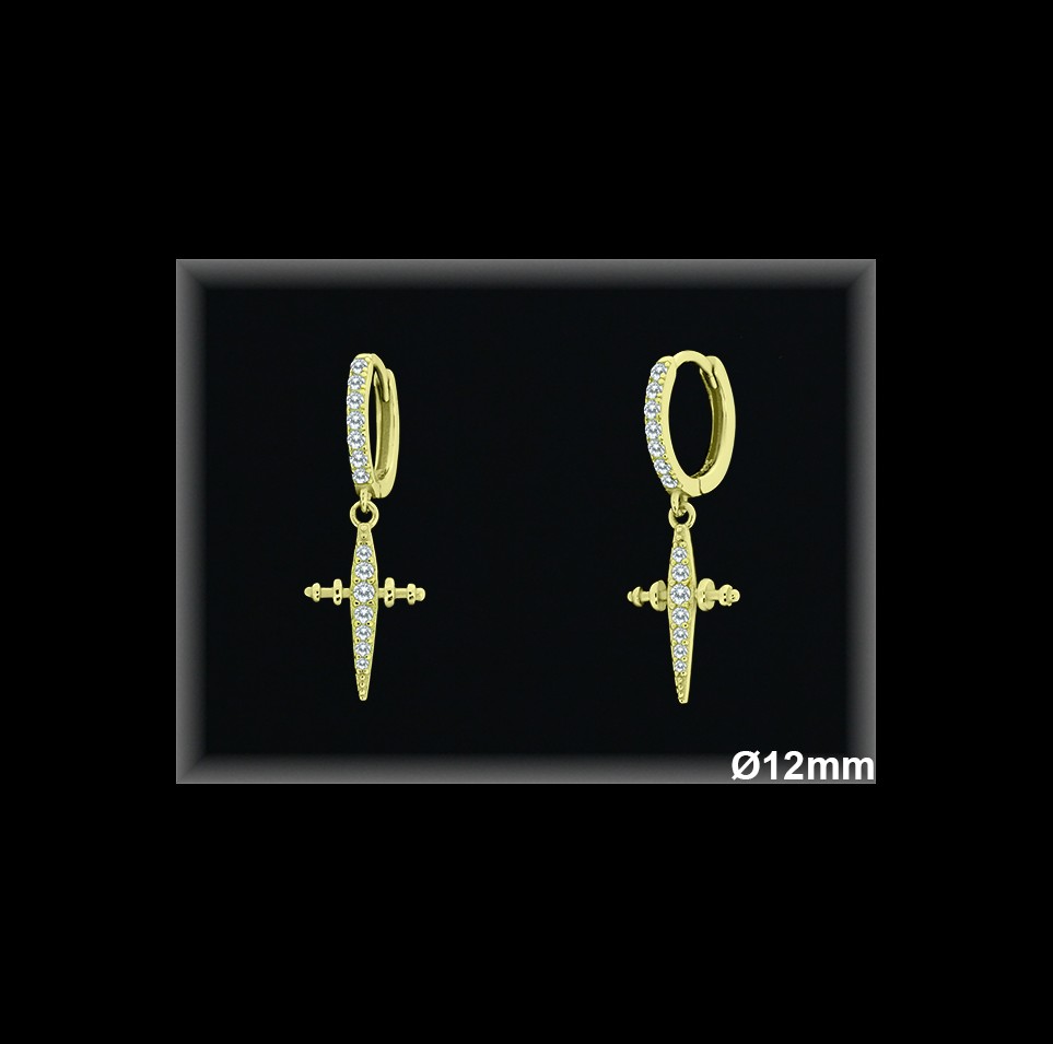 Aros de Plata al Por Mayor ref AZ178C  Mayorista de Aros de Plata