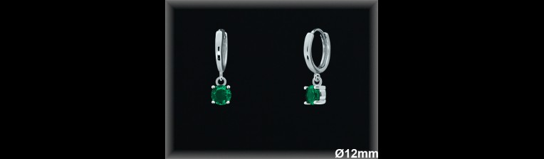 Aros de Plata al Por Mayor ref AZ181D  Mayorista de Aros de Plata