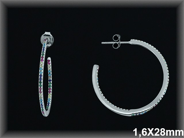 Mayorista de Plata de Aros ref AZ200D  Aros de Plata al por Mayor