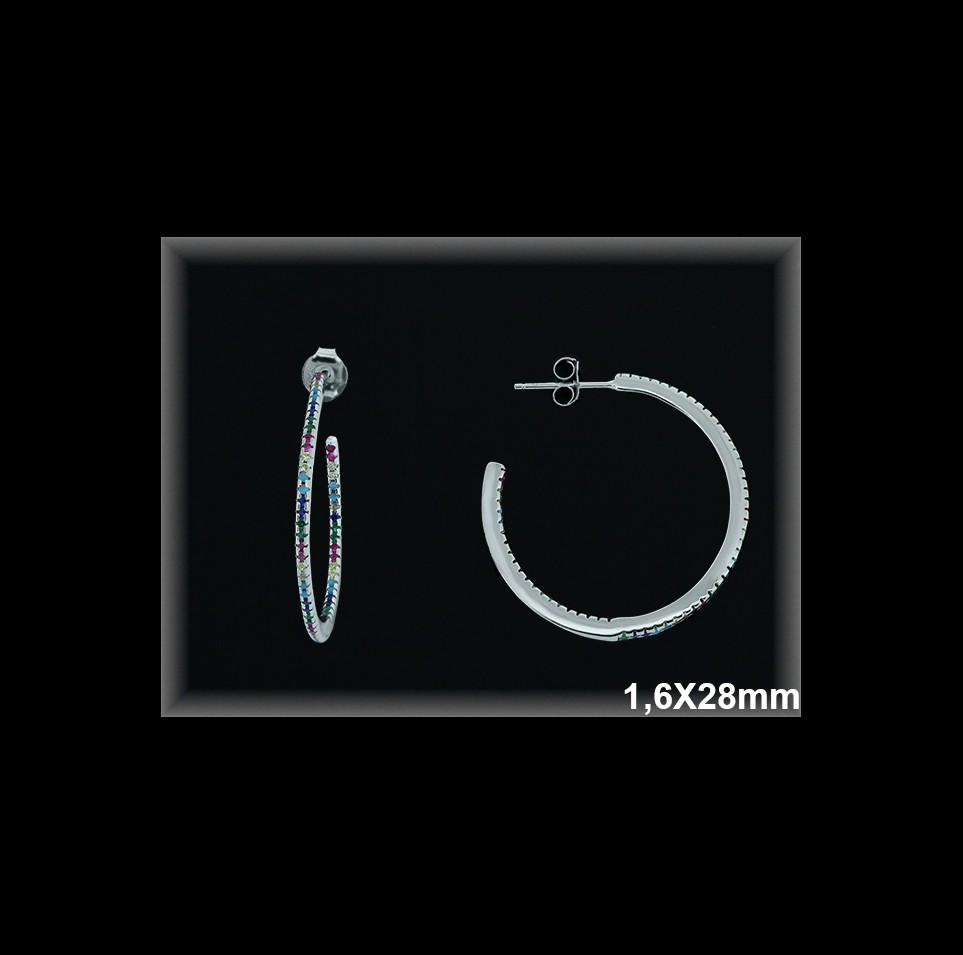 Mayorista de Plata de Aros ref AZ200D  Aros de Plata al por Mayor