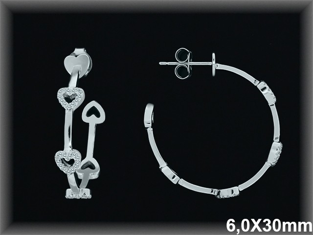 Mayorista de Plata de Aros ref AZ218  Aros de Plata al por Mayor