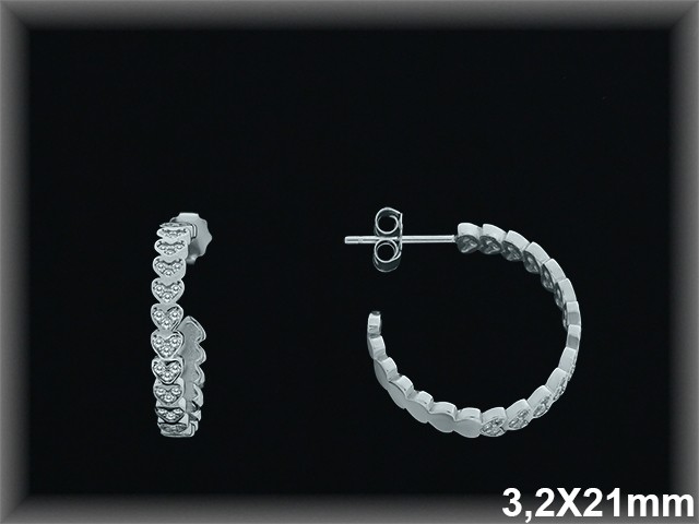 Mayorista de Plata de Aros ref AZ219  Aros de Plata al por Mayor