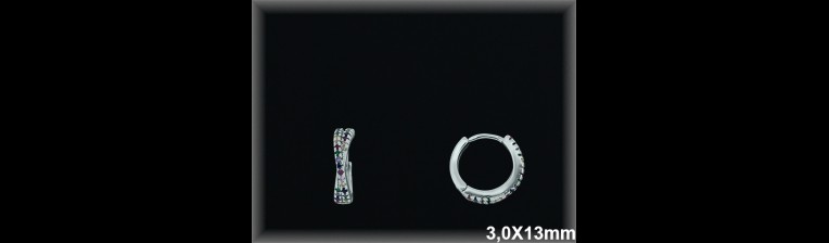 Mayorista de Plata de Aros ref AZ305  Aros de Plata al por Mayor