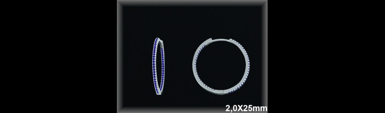 Mayorista de Plata de Aros ref AZ307CZ  Aros de Plata al por Mayor