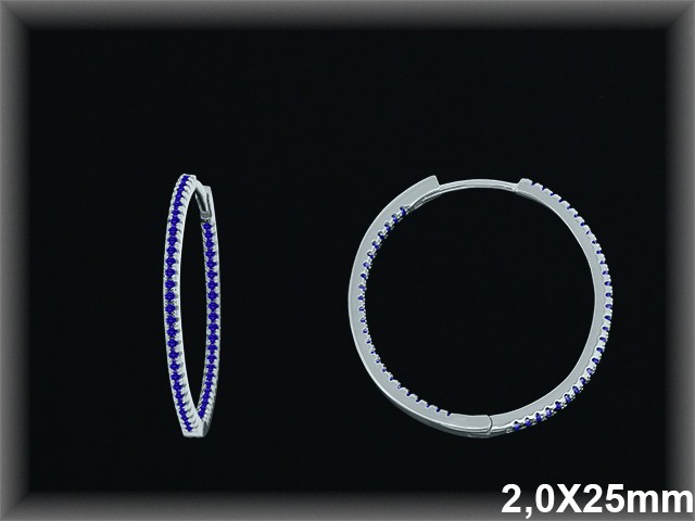 Mayorista de Plata de Aros ref AZ307CZ  Aros de Plata al por Mayor