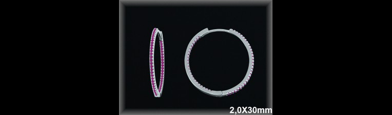 Mayorista de Plata de Aros ref AZ307DR  Aros de Plata al por Mayor