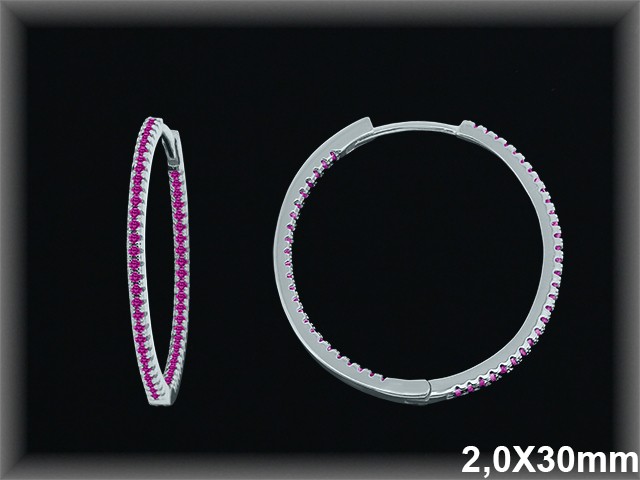 Mayorista de Plata de Aros ref AZ307DR  Aros de Plata al por Mayor