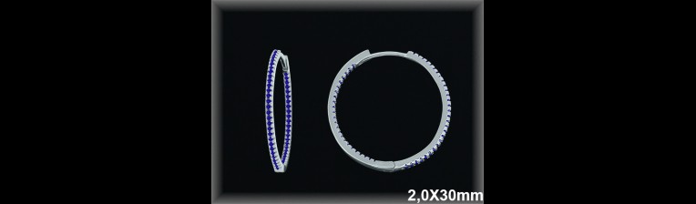 Mayorista de Plata de Aros ref AZ307DZ  Aros de Plata al por Mayor