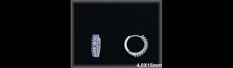 Mayorista de Plata de Aros ref AZ308AL  Aros de Plata al por Mayor