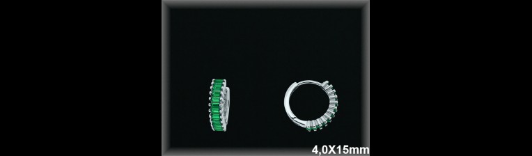 Mayorista de Plata de Aros ref AZ308D  Aros de Plata al por Mayor