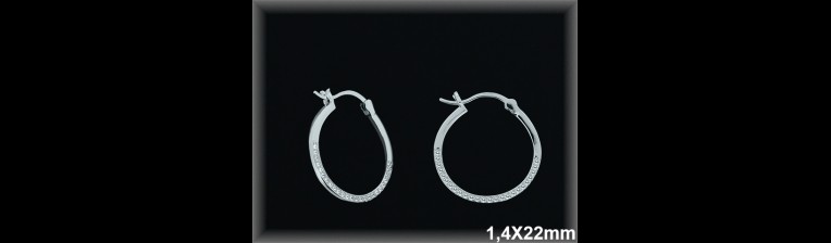 Mayorista de Plata de Aros ref AZ315  Aros de Plata al por Mayor