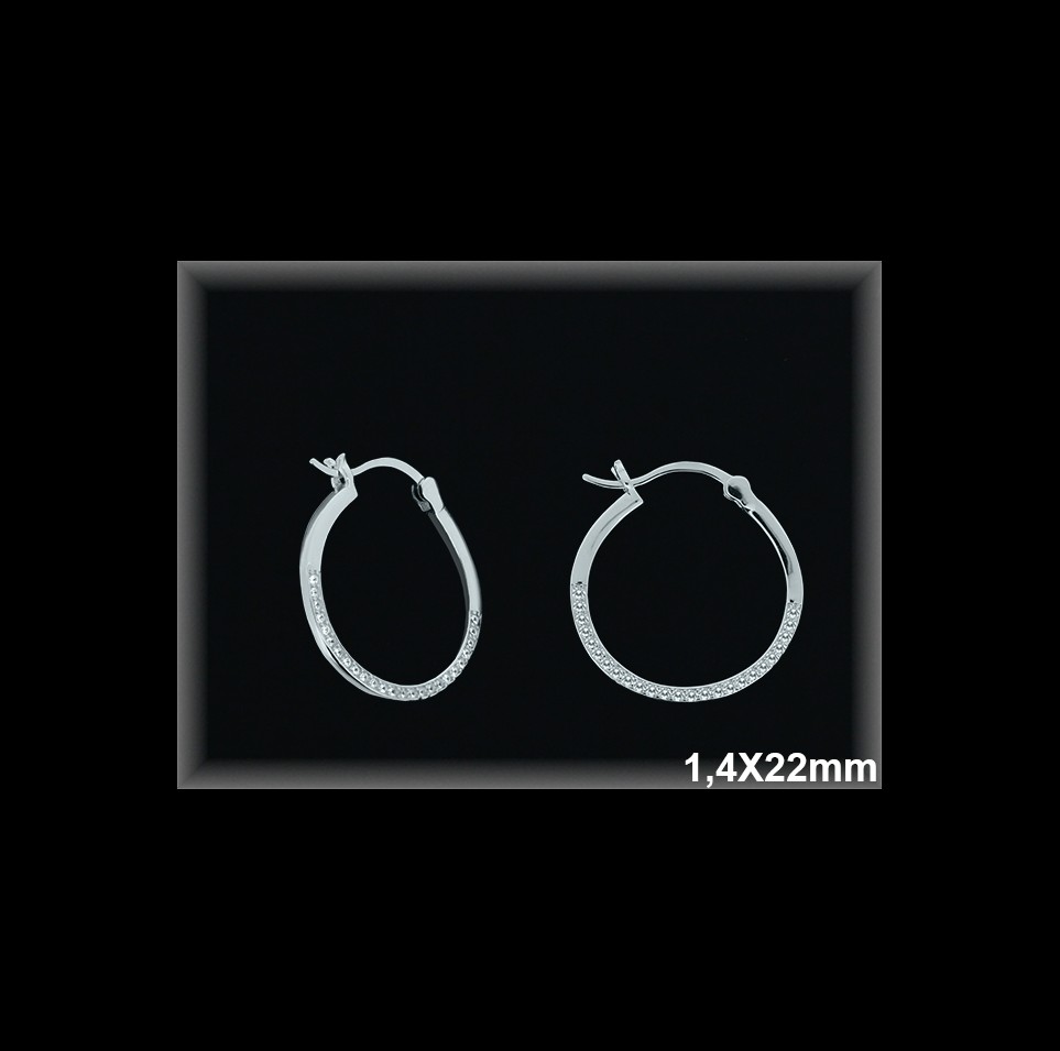 Mayorista de Plata de Aros ref AZ315  Aros de Plata al por Mayor