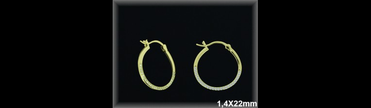 Mayorista de Plata de Aros ref AZ315C  Aros de Plata al por Mayor