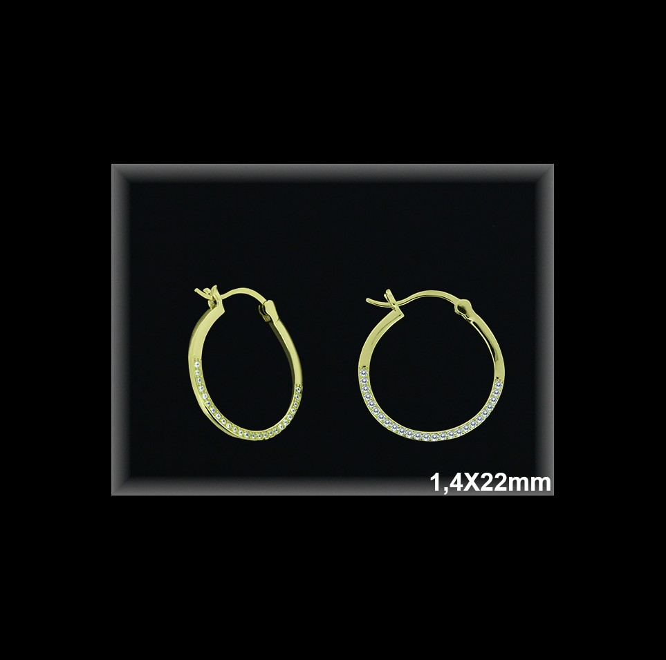 Mayorista de Plata de Aros ref AZ315C  Aros de Plata al por Mayor