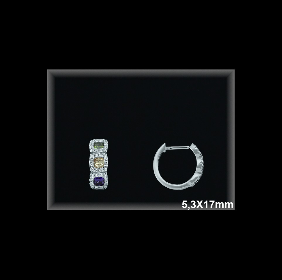 Mayorista de Plata de Aros ref AZ317T  Aros de Plata al por Mayor