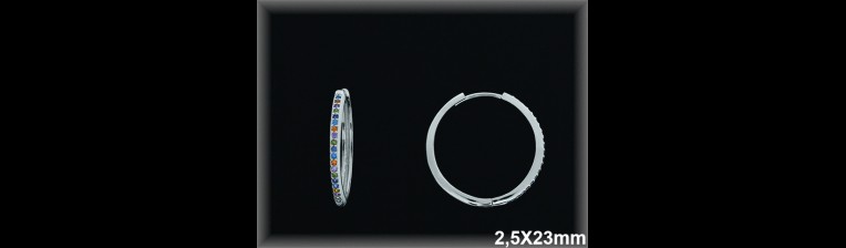 Mayorista de Plata de Aros ref AZ319CT  Aros de Plata al por Mayor
