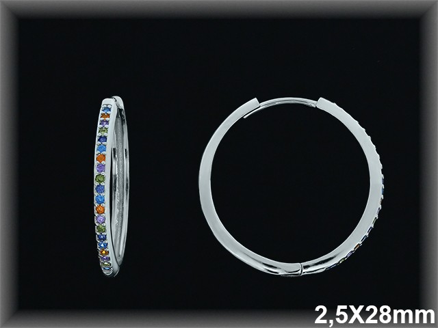 Mayorista de Plata de Aros ref AZ319DT  Aros de Plata al por Mayor