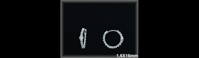 Mayorista de Plata de Aros ref AZ322  Aros de Plata al por Mayor