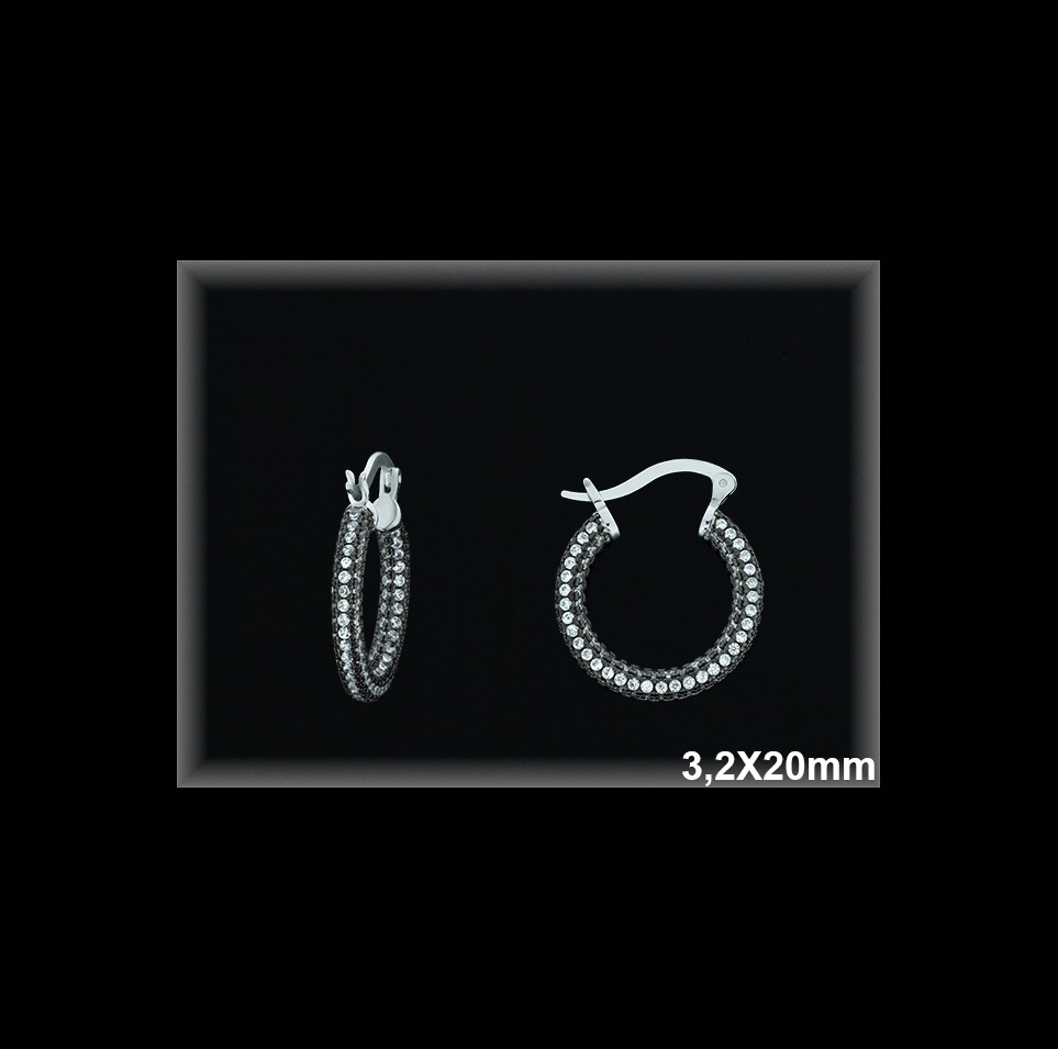 Mayorista de Plata de Aros ref AZ331  Aros de Plata al por Mayor