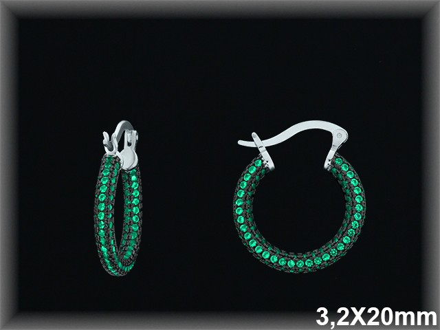 Mayorista de Plata de Aros ref AZ331D  Aros de Plata al por Mayor
