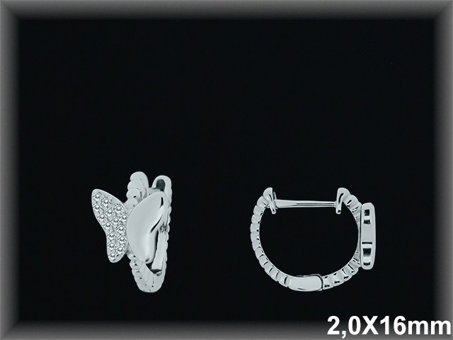 Mayorista de Plata de Aros ref AZ337  Aros de Plata al por Mayor