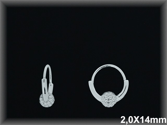 Mayorista de Plata de Aros ref AZ338  Aros de Plata al por Mayor