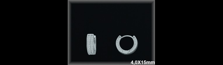 Mayorista de Plata de Aros ref AZ340  Aros de Plata al por Mayor