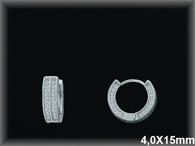 Mayorista de Plata de Aros ref AZ340  Aros de Plata al por Mayor