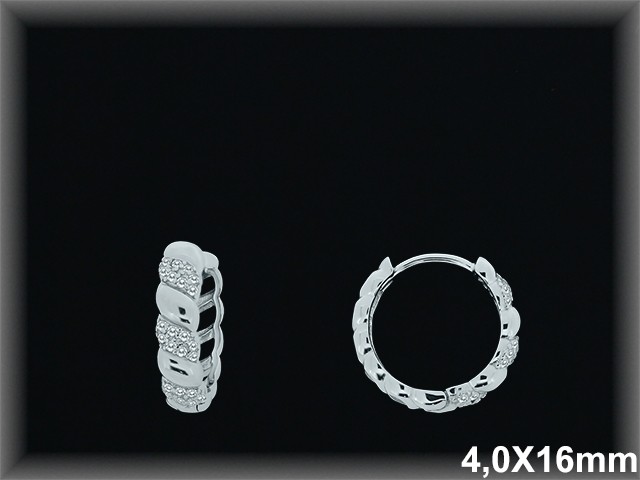 Mayorista de Plata de Aros ref AZ342  Aros de Plata al por Mayor