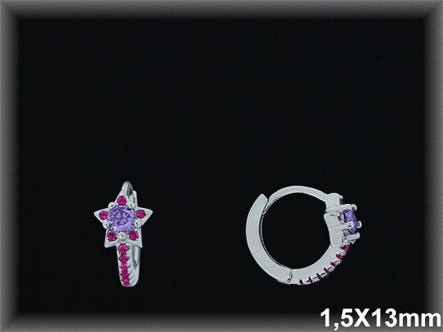 Mayorista de Plata de Aros ref AZ348A  Aros de Plata al por Mayor
