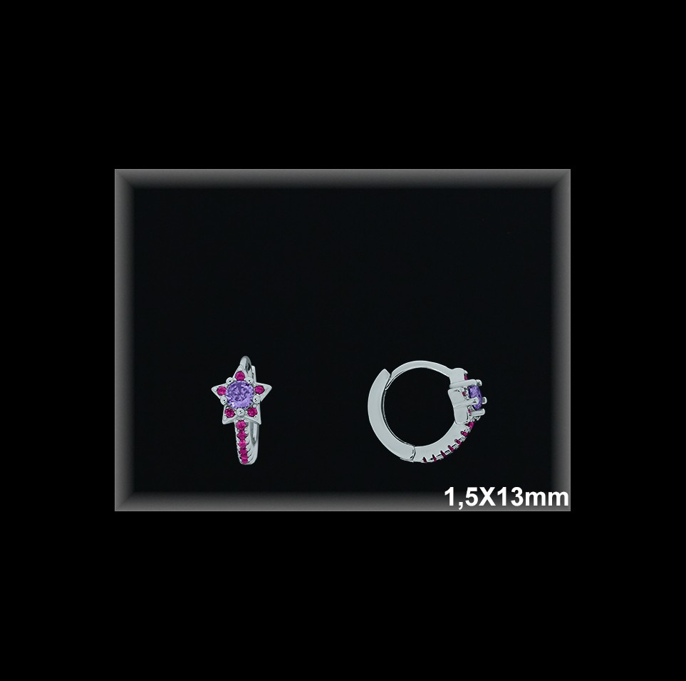 Mayorista de Plata de Aros ref AZ348A  Aros de Plata al por Mayor