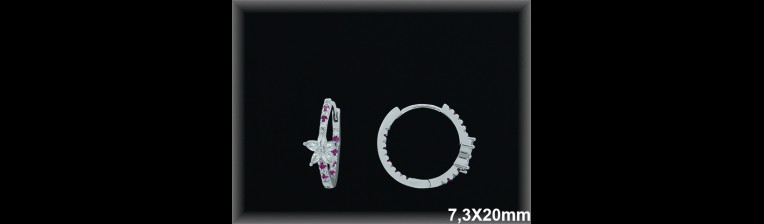 Mayorista de Plata de Aros ref AZ352R  Aros de Plata al por Mayor