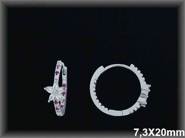 Mayorista de Plata de Aros ref AZ352R  Aros de Plata al por Mayor