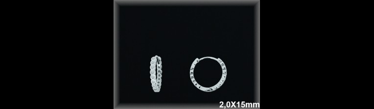 Mayorista de Plata de Aros ref AZ357  Aros de Plata al por Mayor