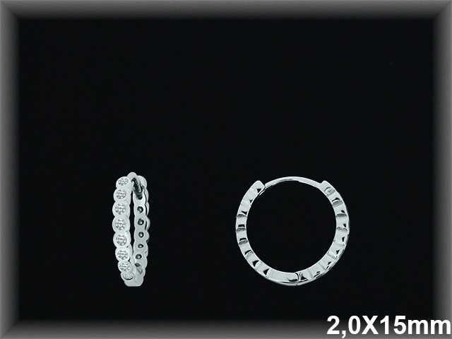 Mayorista de Plata de Aros ref AZ357  Aros de Plata al por Mayor