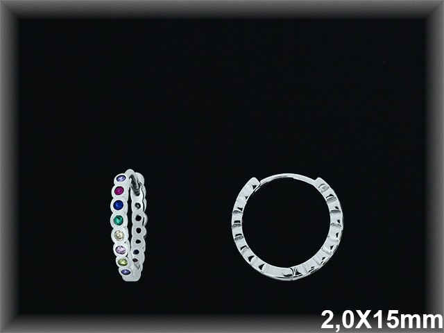 Mayorista de Plata de Aros ref AZ357T  Aros de Plata al por Mayor