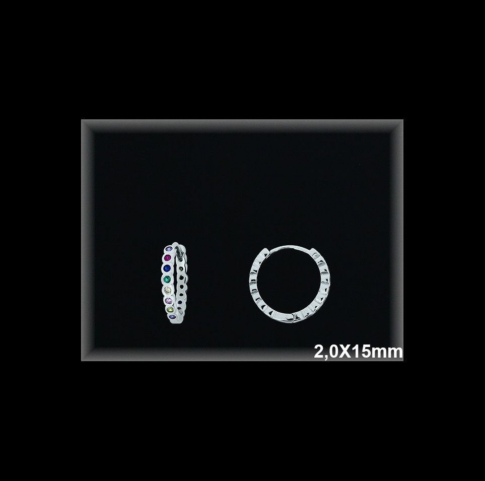 Mayorista de Plata de Aros ref AZ357T  Aros de Plata al por Mayor