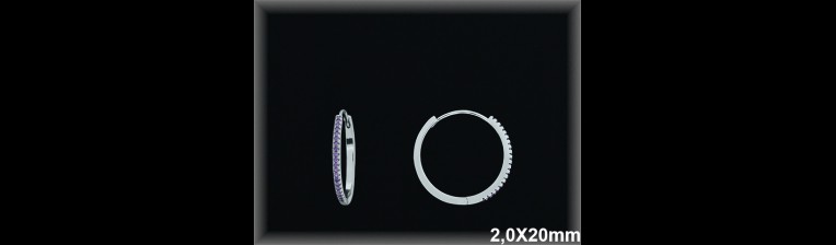 Mayorista de Plata de Aros ref AZ361BA  Aros de Plata al por Mayor